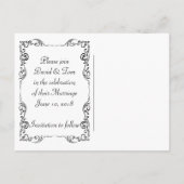 Elegant Gay Silver Wedding Save the Date Aankondigingskaart (Achterkant)