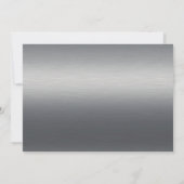 Elegant Gay Wedding Invitation Silver Tuxedos Kaart (Achterkant)