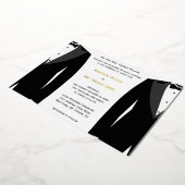 Elegant Gay Wedding Invitting Gold Foil Card Folie Uitnodiging (Gedraaid)