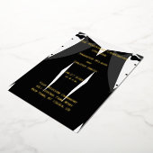 Elegant Gay Wedding Programs Real Gold Foil Folie Uitnodiging (Gedraaid)