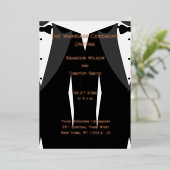 Elegant Gay Wedding Programs Real Roos Gold Foil Folie Uitnodiging (Staand Voorkant)