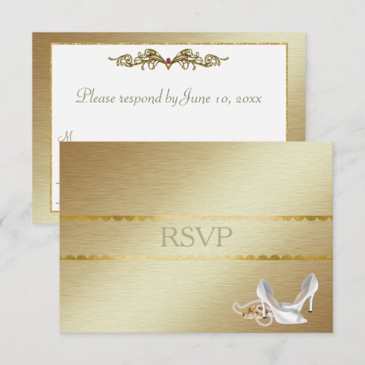 Elegant gay Wedding RSVP (Voorkant / Achterkant)