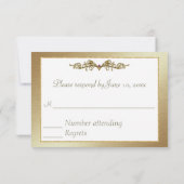 Elegant gay Wedding RSVP Kaartje (Achterkant)