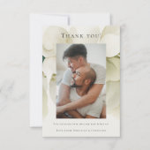 Elegant Gay Wedding Two Grooms in Suits Bedankkaart (Voorkant)