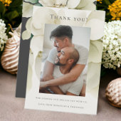 Elegant Gay Wedding Two Grooms in Suits Bedankkaart