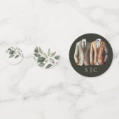 Elegant Gay Wedding Two Grooms in Suits Confetti (Voorkanten)