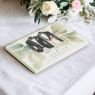 Elegant Gay Wedding Two Grooms in Suits Gastenboek