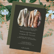 Elegant Gay Wedding Two Grooms in Suits