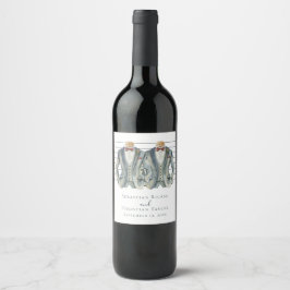 Elegant Gay Wedding Two Grooms in Suits Wijn Etiket