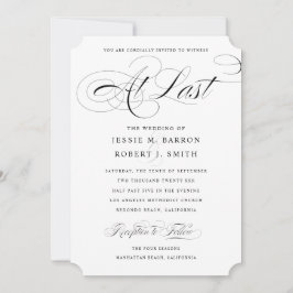 Elegant Gay Wedding Uitnodiging op laatste kalligr