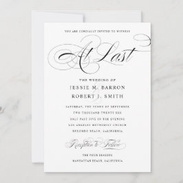 Elegant Gay Wedding Uitnodiging op laatste kalligr