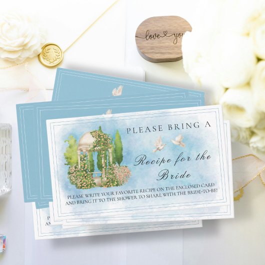 Elegant Gazebo Doves Vrijgezellenfeest Recept Verz Informatiekaartje