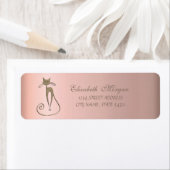 Elegant geavanceerd Glamoureus, Kat-adreslabel Etiket (Insitu)