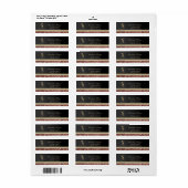 Elegant geavanceerd Glamoureus, Kat-adreslabel Etiket (Full Sheet)