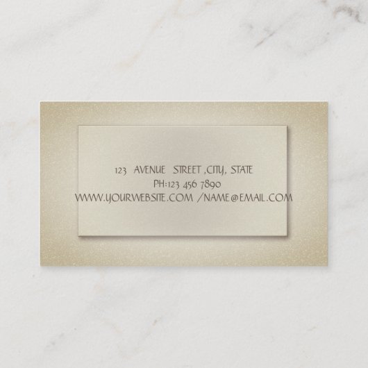 Elegant geavanceerd grafisch voorspellend visitekaartje (Achterkant)