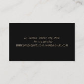 Elegant, geavanceerd, modern, glas visitekaartje (Achterkant)