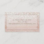 Elegant, geavanceerd, modern, glittery Bokeh, Lips Visitekaartje (Achterkant)