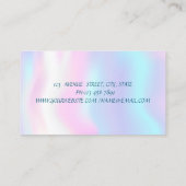 Elegant geavanceerd modern, Lotus, holografisch Visitekaartje (Achterkant)