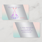 Elegant, geavanceerd, modern, modern, dress visitekaartje (Voorkant / Achterkant)