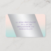 Elegant, geavanceerd, modern, modern, dress visitekaartje (Achterkant)