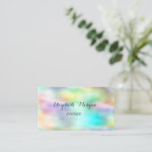 Elegant, geavanceerd modern, modern holografisch visitekaartje (Staand voorkant)