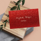 Elegant, geavanceerd, modern, rood glittery visitekaartje