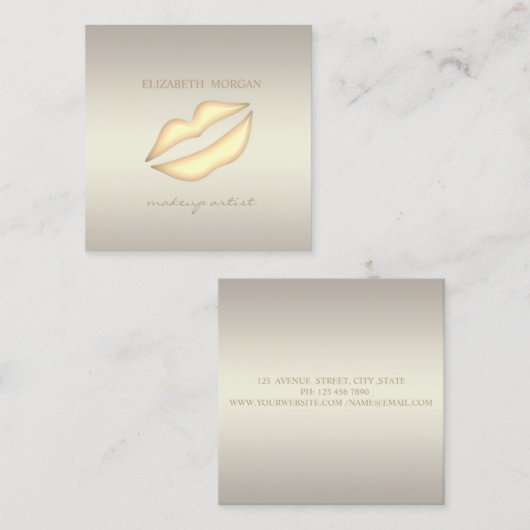 Elegant, geavanceerd, modern, stijlvol, liften vierkante visitekaartje (Voorkant / Achterkant)