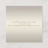 Elegant, geavanceerd, modern, stijlvol, liften vierkante visitekaartje (Achterkant)