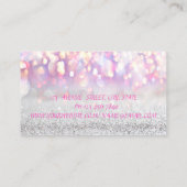 Elegant geavanceerde moderne bokeh Lips Visitekaartje (Achterkant)