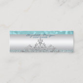 Elegant geavanceerde moderne Glittery Bokeh, kant Mini Visitekaartje (Voorkant)