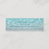 Elegant geavanceerde moderne Glittery Bokeh, kant Mini Visitekaartje (Achterkant)