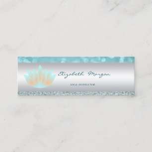 Elegant geavanceerde moderne glittery Bokeh, Lotus Mini Visitekaartje