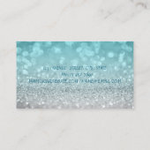 Elegant geavanceerde moderne glittery Bokeh, Lotus Visitekaartje (Achterkant)