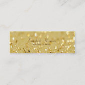 Elegant geavanceerde moderne Glittery Bokeh Mini Visitekaartje (Voorkant)