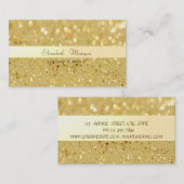 Elegant geavanceerde moderne Glittery Bokeh Visitekaartje (Voorkant / Achterkant)