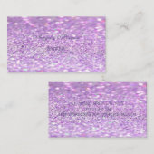 Elegant geavanceerde moderne Glittery Bokeh Visitekaartje (Voorkant / Achterkant)
