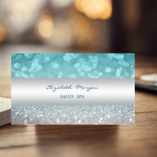 Elegant geavanceerde moderne Glittery Bokeh Visitekaartje