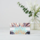 Elegant geavanceerde moderne Lotus, Abstract Visitekaartje (Staand voorkant)