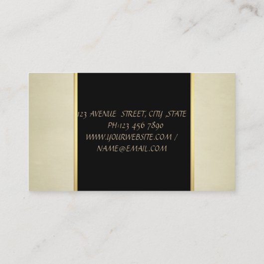 Elegant geavanceerde moderne visitekaartje (Achterkant)