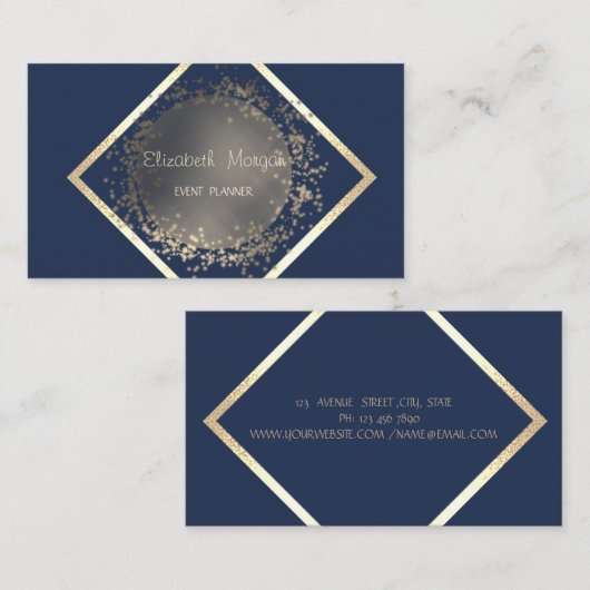 Elegant geavanceerde professionele geometrische visitekaartje (Voorkant / Achterkant)