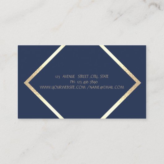 Elegant geavanceerde professionele geometrische visitekaartje (Achterkant)