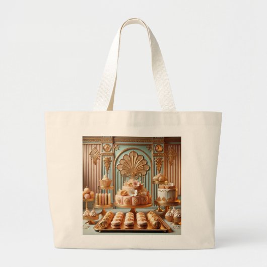 Elegant gebak grote tote bag (Voorkant)