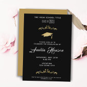 Elegant gebladerte Afstuderen foto afstudeerfeest Kaart