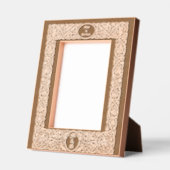 Elegant gebladerte & bloemenrand gegraveerde lijstjes (Links)