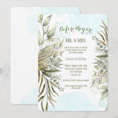 Elegant Gebladerte Kaart (Voorkant / Achterkant)