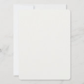 Elegant gebladerte moderne bruiloft kaart (Achterkant)