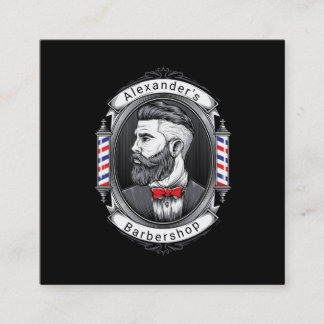 Elegant gebogen Man Square Vierkante Visitekaartje