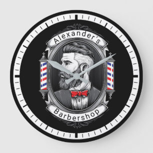 Elegant gebogen Man Thin Lijst Grote Klok