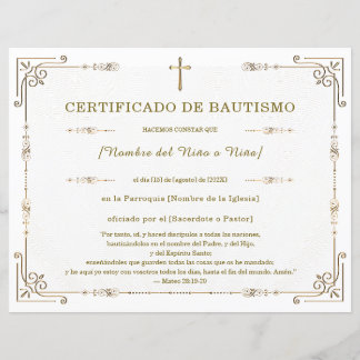 Elegant Geboorteakte Certificaat