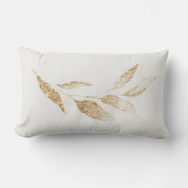 Elegant geborsteld bladgoud botanisch Sierkussen Kussen